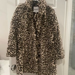 Bb Dakota faux fur coat -leopard